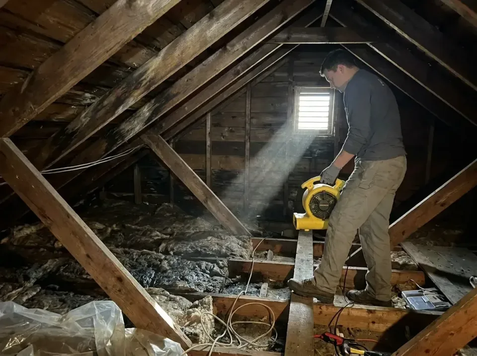 attic-water-damage-drying-proc-007 — frequently asked questions, Emergency Water Extraction & 24/7 Flood Response in Piermon…